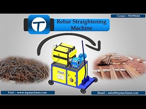Rebar Straightening Machine | Rebar Scrap Straightening Machine | Steel Bar Straightening Machine
