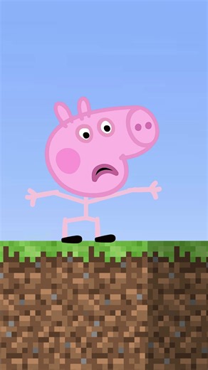Only George Would Do This for Peppa! #peppapig #minecraft #animation #funny