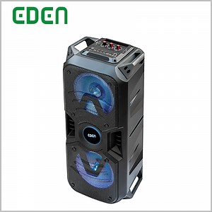 [Hot Item] Portable Professional Wireless Rechargeable Audio Karaoke Sound Box Bluetooth PA Speaker with LED Light ED-601