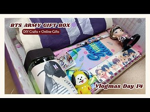 I Made a BTS ARMY Gift Box for My Sister 💜 | Handmade and Store Bought | Vlogmas Day 14