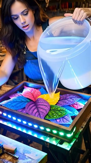DIY Glowing Floral Wall Decor with Inspiring Quote 🌸💡