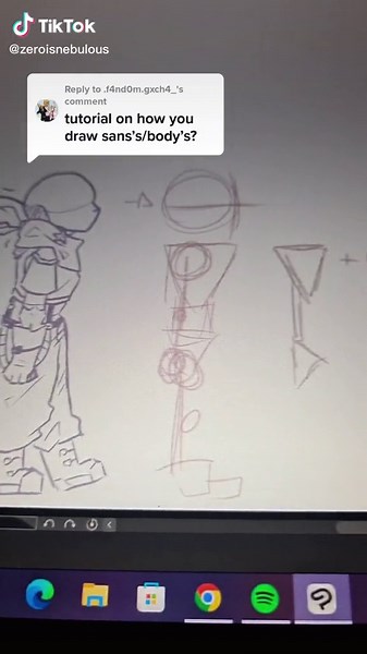 Drawing Tutorial: Sans Skeleton Anatomy
