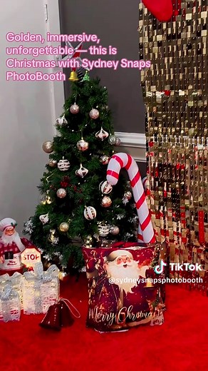 Not just a backdrop — a whole immersive Christmas experience ✨ Perfect for selfies, photobooth snaps & festive vibes 🎄 Only at Sydney Snaps Photobooth 💫 ⸻ Hashtags: #SydneySnaps #ChristmasBackdrop #ImmersiveExperience #SydneyEvents #ChristmasPartyIdeas #PhotoboothSydney #GoldenBackdrop #EventStylingSydney #SelfieSpot #SydneyChristmas #ChristmasInSydney #coorporateevents #sydneycorporate