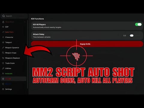 🔥 MM2 GODMODE SCRIPT [NO KEY] - AUTO SHOT, AUTOFARM COINS, AND KILL ALL PLAYERS DOMINATION! 😈