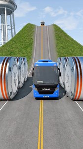 206K views · 686 reactions | Colourful Buses vs Bollards Crash | MrMufasa | Facebook