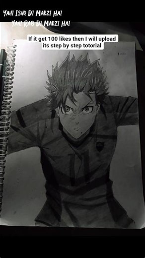 Drawing isagi from blue lock. #shorts #isagiyoichi