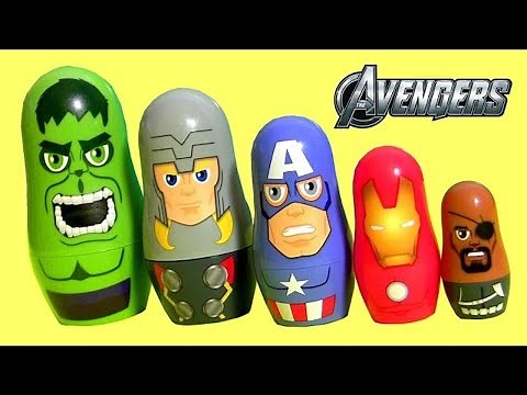 Disney The Avengers Stacking Cups Surprise Nesting Toys