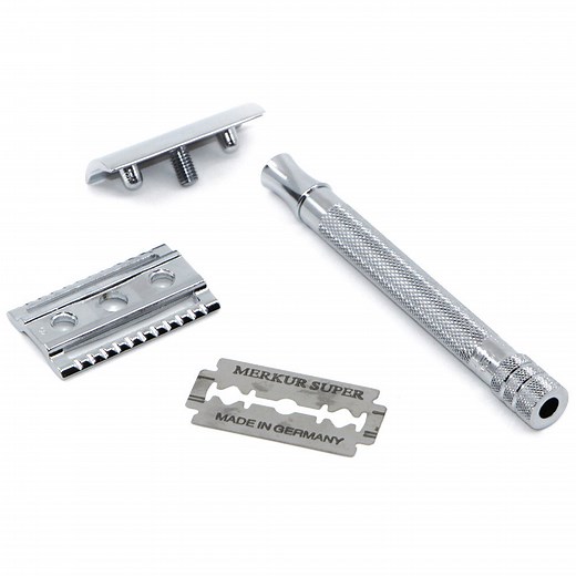 Merkur 23C Safety Razor Long Handle Chrome