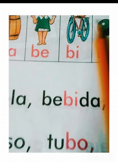 Sílabas y palabras con la letra B b