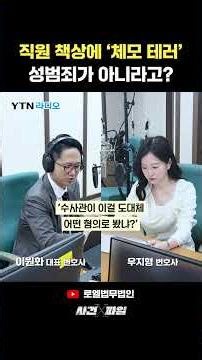 직원 책상에 'XX' 테러한 50대 임원, 성범죄 적용 안 된 이유 #이원화변호사의사건x파일 #shorts