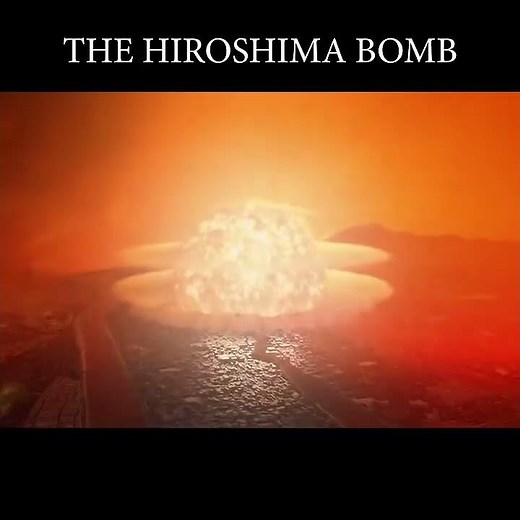 "Simulation of the Atomic Bomb Explosion in Hiroshima - 1945"