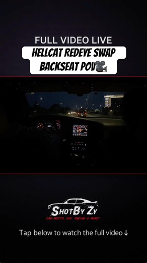 Hellcat Redeye Swap Backseat POV