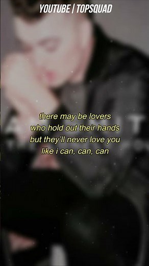 Sam Smith - Like I Can (Lyrics)