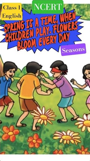 Class 1 Ncert English poem Seasons #seenuprt #ytshorts