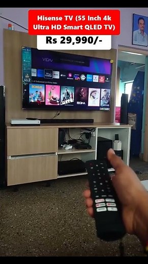 Hisense TV (55 Inch 4k Ultra HD Smart QLED TV)