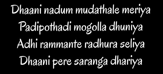 saranga dariya song karaoke with lyrics