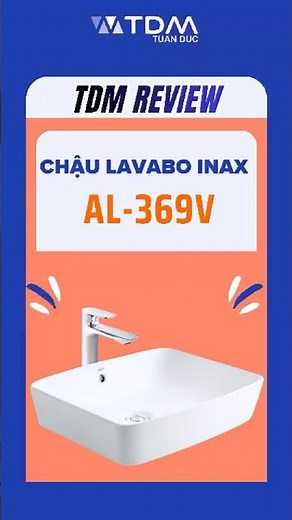 TDM.VN | Review of Inax AL-369V countertop washbasin with Aqua Ceramic stain-resistant glaze for ...