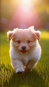 Cute Puppy Running Toward the Camera 🐶✨ | Slow Motion Adorable Puppy Video | AI Short