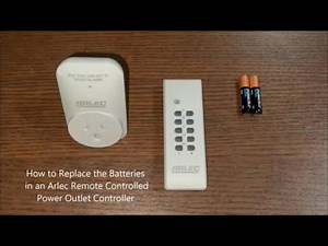 How to Replace the Batteries in an Arlec Remote Controlled Power Outlet Controller