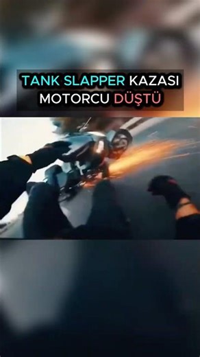 Tank Slapper Kazası Motorcu Düştü 🚧