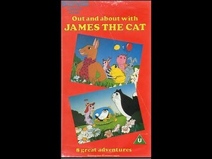 Original VHS Opening and Closing to Out and About with James the Cat UK VHS Tape