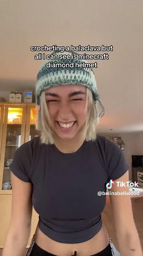 Crochet Minecraft Diamond Helmet Tutorial