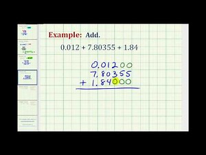 Ex: Adding Three Decimals