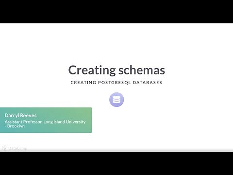 SQL Tutorial: Creating schemas