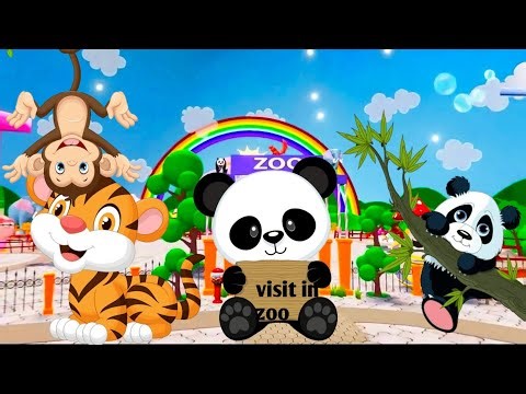 🐒 Fun Cartoon Adventure: A Day at the Zoo! 🦁🐯 | First Animation Video 🎨✨