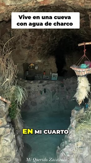 Hombre vive en cueva construida con sus propias manos