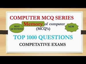Top 100 Computer MCQ questions ✅ || computer memory || 2025 exams ✅
