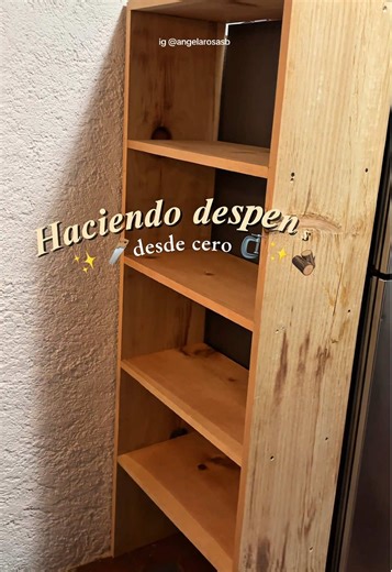 Cómo hacer un mueble desde cero para tu despensa