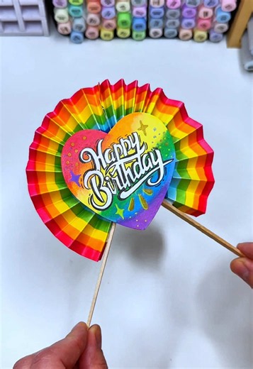 Handmade Paper Happy Birthday Gift Idea – Easy DIY Card Craft