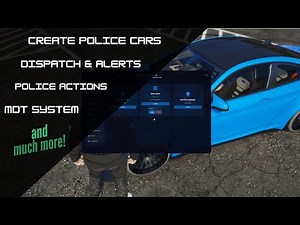 5M Advanced Police Menu | Create Police Cars | Hire AI Police | QBcore & ESX