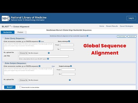 Needleman-Wunsch Global Sequence Alignment using NCBI BLAST #bioinformatics #ncbi #global #alignment