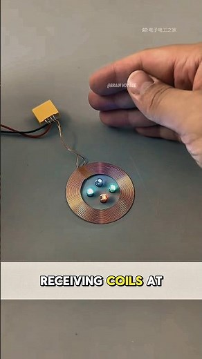 Wireless Power Transfer: Light Up LEDs Without Wires Using Coils! #wireless #shortvideo #shorts