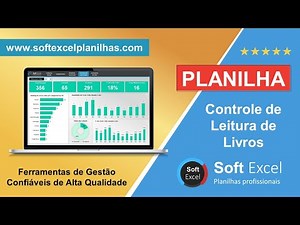 Planilha Excel - Controle de leitura de Livros com Dashboard I Soft Excel planilhas profissionais