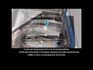 Zebra ZC10L ID Card Printer - How To Clear A Card Jam