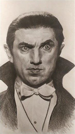 Portrait of Bela Lugosi as Dracula (1931). #portrait #drawing #classicalmusic #belalugosi #dracula #dracula1931