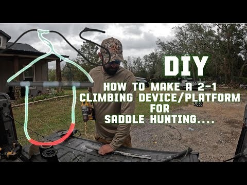 DIY How to Make a Saddle Hunting Climbing Rig from a Trolling Motor