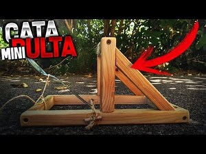 COMO HACER UNA MINI CATAPULTA MEDIEVAL !!!!!!!
