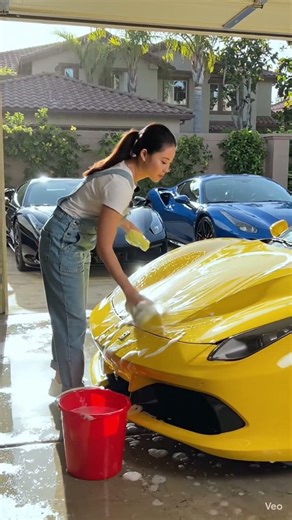 Washing Ferrari #automobile