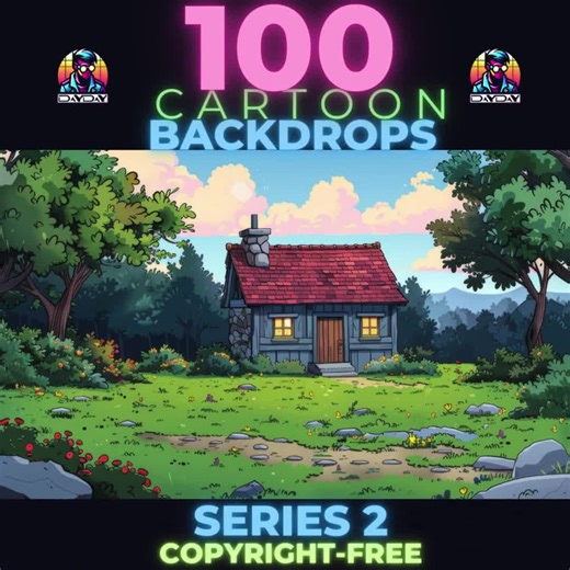 100 Cartoon Backgrounds, 5K, High-resolution Backdrops, Animator Images, Instant Download, Royalty-free Commercial Use, No Copyright Clipart - Etsy