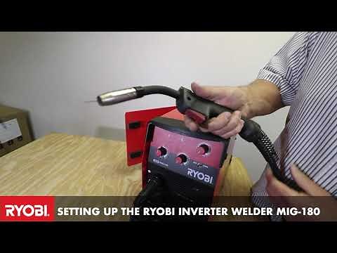 Setting up the RYOBI MIG-180 for mig welding