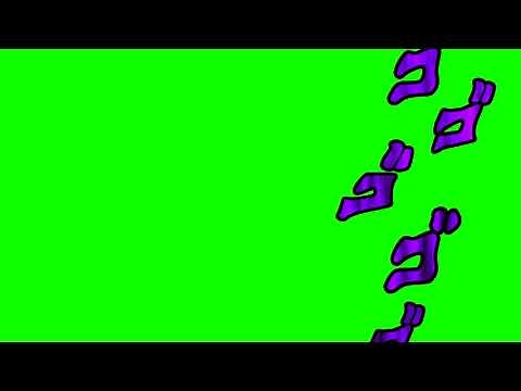 JoJo's Bizarre Adventure - MENACING (greenscreen)