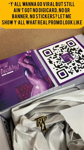 I just knocked out a gang of DigiCard and DigiSticker orders for artists, DJs, and brands who really outside and serious about their marketing. I even printed a retractable QR banner that’s ready to turn any pop-up, show, or video shoot into a promo opportunity. If your brand don’t exist outside the ‘Gram, you already losing. People need to see you, scan you, and tap in—in real life. If you ready to level up your marketing and get a custom roll-out plan that fits your brand AND your budget, DM m