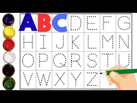 Dotted Alphabet ABCD | Easy A to Z Tracing for Kids | Learn Letters Writing | A to Z | Kids rhymes