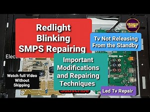 Funai LED Tv Repair dead Problem, Standby Red light Blinking|Smps Modifications|Step by Step Repair