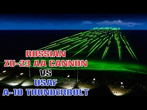 Russian ZU-23-2 Anti-Aircraft Gun Shooting down A-10 Thunderbolt Jets - ASMR ARMA 3