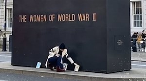 Emma Watson drops free copies of Little Women at London monuments